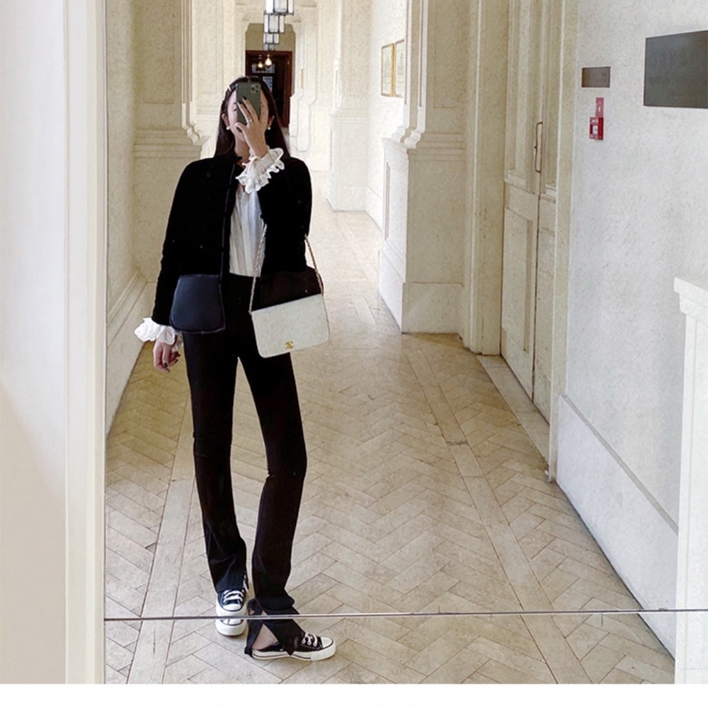 Super unique cheongsum style velvet jacket